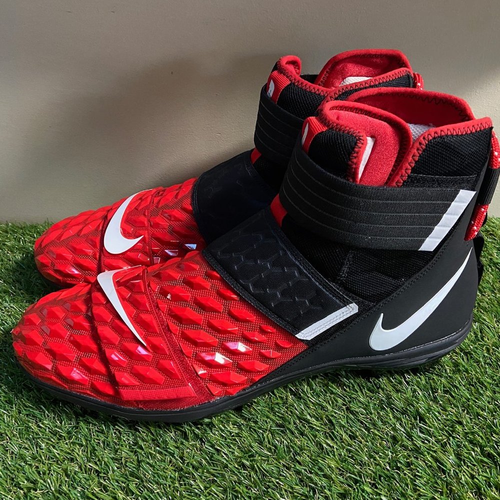 Nike Force Savage Elite 2 TD Football Cleats Red Black Mens Size 16 AH3999-003